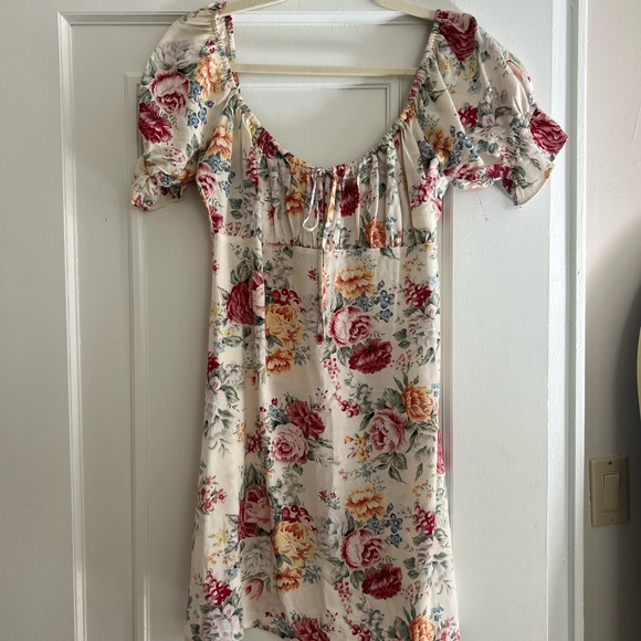 Auguste The Label Floral Mini Dress - Red, Pink, Yellow, Green - Picture 1 of 4